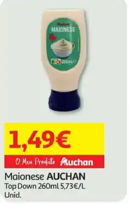 Minipreço Maionese AUCHAN Top Down promoção