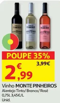 Minipreço Vinho MONTE PINHEIROS promoção