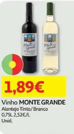 Minipreço Vinho MONTE GRANDE promoção