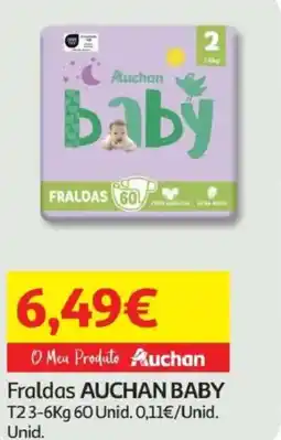 Minipreço Fraldas AUCHAN BABY promoção