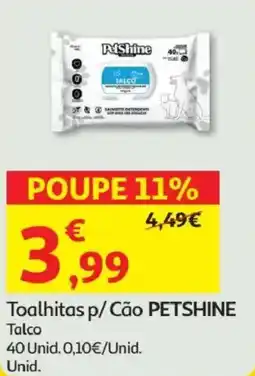 Minipreço Toalhitas p/ Cão PETSHINE promoção