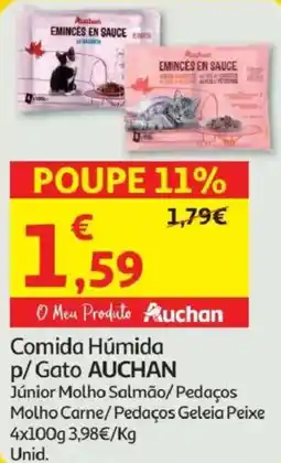 Minipreço Comida Húmida p/Gato AUCHAN promoção