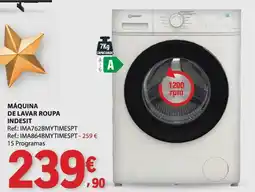 E.Leclerc Máquina de lavar roupa indesit promoção