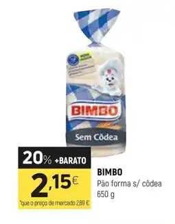 Coviran BIMBO Pão forma s/ côdea promoção