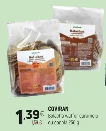 Coviran COVIRAN Bolacha waffer caramelo ou canela promoção