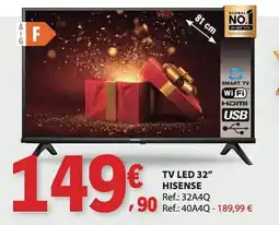 E.Leclerc Tv led 32" hisense promoção