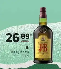 Coviran JB Whisky 15 anos promoção