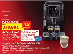 Auchan Máquina de Café Expresso DELONGHI Automática ECAM220.21.B promoção