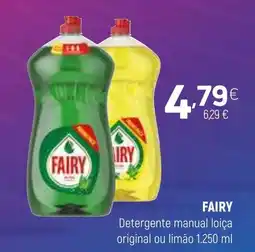 Coviran FAIRY Detergente manual loiça original ou limão promoção