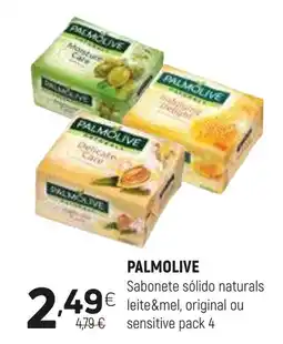Coviran PALMOLIVE Sabonete sólido naturals leite&mel, original ou sensitive promoção