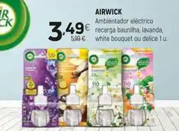 Coviran AIRWICK Ambientador eléctrico recarga baunilha, lavanda, white bouquet ou delice 1 u. promoção
