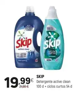 Coviran SKIP Detergente active clean 100 dciclos curtos 54 d promoção