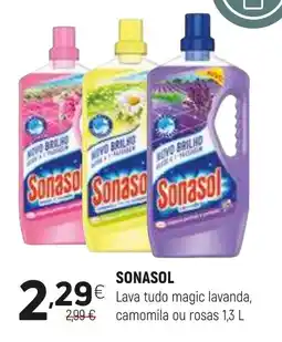 Coviran SONASOL Lava tudo magic lavanda, camomila ou rosas promoção