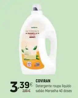 Coviran COVIRAN Detergente roupa liquido sabão Marselha 40 doses promoção