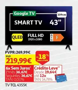 Auchan TV TCL 43S5K promoção