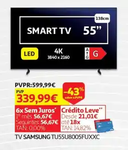Auchan TV SAMSUNG TU55U8005FUXXC promoção