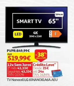 Auchan TV Nanocell LG 65NANO81A6A.AEU promoção