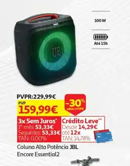 Auchan Coluna Alta Potência JBL Encore Essential2 promoção