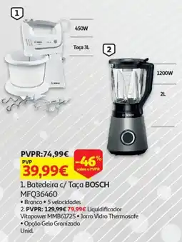 Auchan Batedeira c/ Taça BOSCH MFQ36460 promoção