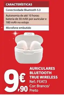 E.Leclerc Auriculares bluetooth true wireless promoção