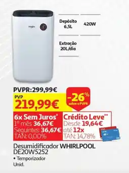 Auchan Depósito 6,5L DE20W5252 promoção