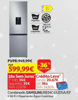 Auchan Combinado SAMSUNG RB34C632DSA/EF promoção