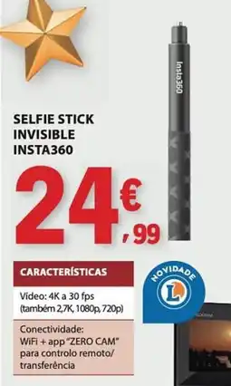 E.Leclerc Selfie stick invisible insta360 promoção