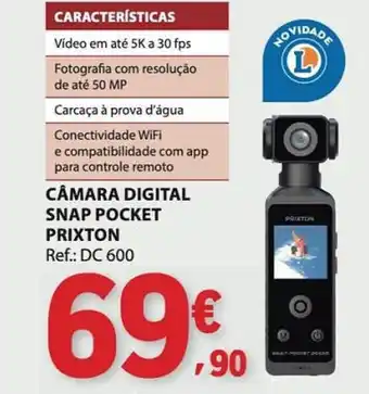 E.Leclerc Câmara digital snap pocket prixton promoção