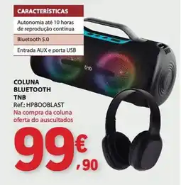 E.Leclerc Coluna bluetooth tnb promoção