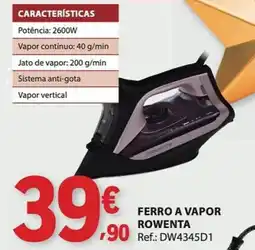 E.Leclerc Ferro a vapor rowenta promoção