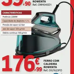 E.Leclerc Ferro a vapor rowenta promoção