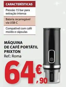 E.Leclerc Máquina de café portátil prixton promoção