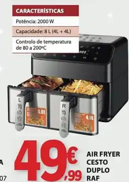 E.Leclerc Air fryer cesto duplo raf promoção