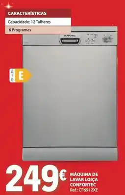 E.Leclerc Máquina de lavar loiça confortec promoção