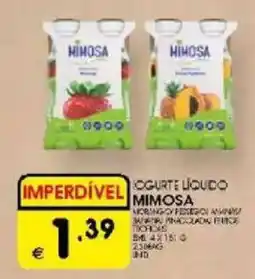 Meu Super Iogurte liquido Mimosa promoção
