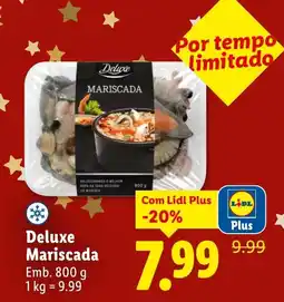 Lidl Deluxe Mariscada promoção
