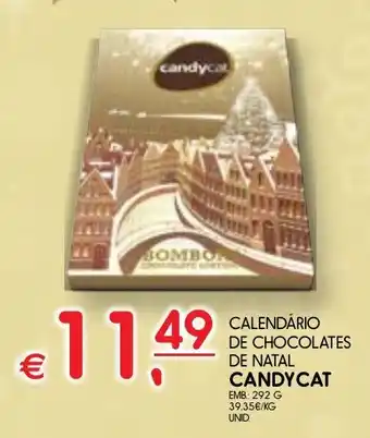 Meu Super Calendário de chocolates de natal candycat promoção
