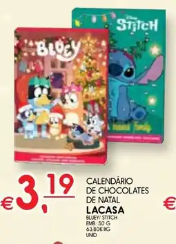 Meu Super Calendário de chocolates de natal lacasa promoção