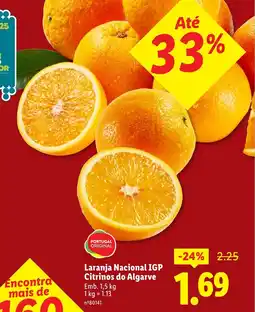 Lidl Laranja Nacional IGP Citrinos do Algarve promoção