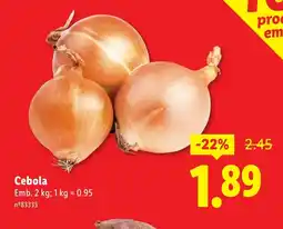 Lidl Cebola promoção