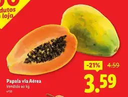Lidl Papaia via Aérea promoção