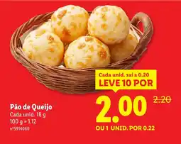 Lidl Pão de Queijo Cada promoção