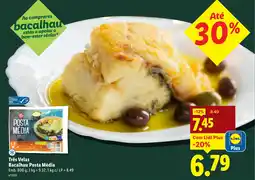 Lidl Três Velas Bacalhau Posta Média promoção
