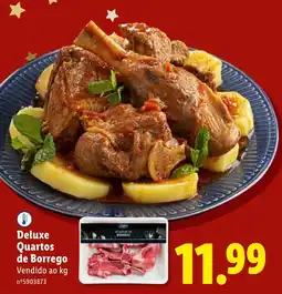 Lidl Deluxe Quartos de Borrego promoção