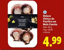 Lidl Deluxe Vieiras do Pacífico em Meia Concha promoção