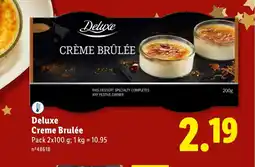 Lidl Deluxe Creme Brulée promoção
