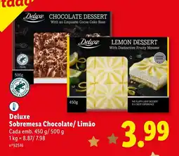 Lidl Deluxe Sobremesa Chocolate/ Limão promoção