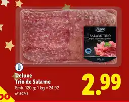 Lidl Deluxe Trio de Salame promoção