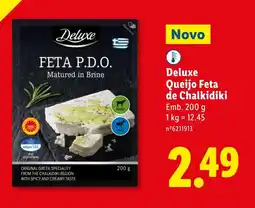 Lidl Deluxe Queijo Feta de Chalkidiki promoção