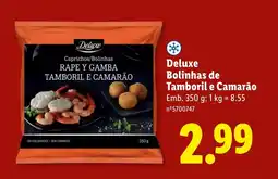 Lidl Deluxe Bolinhas de Tamboril e Camarão promoção